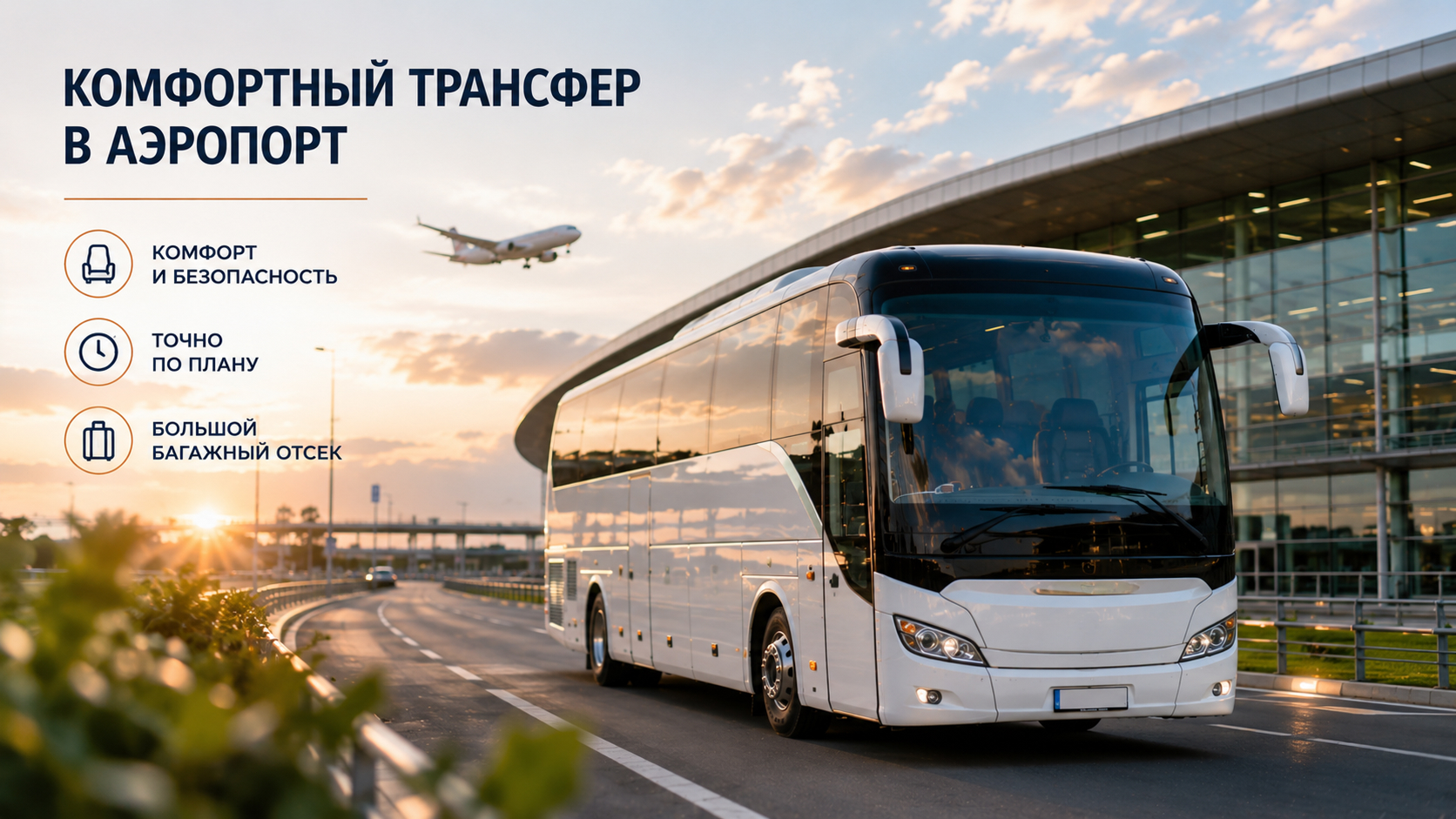 Автобусный трансфер в аэропорт