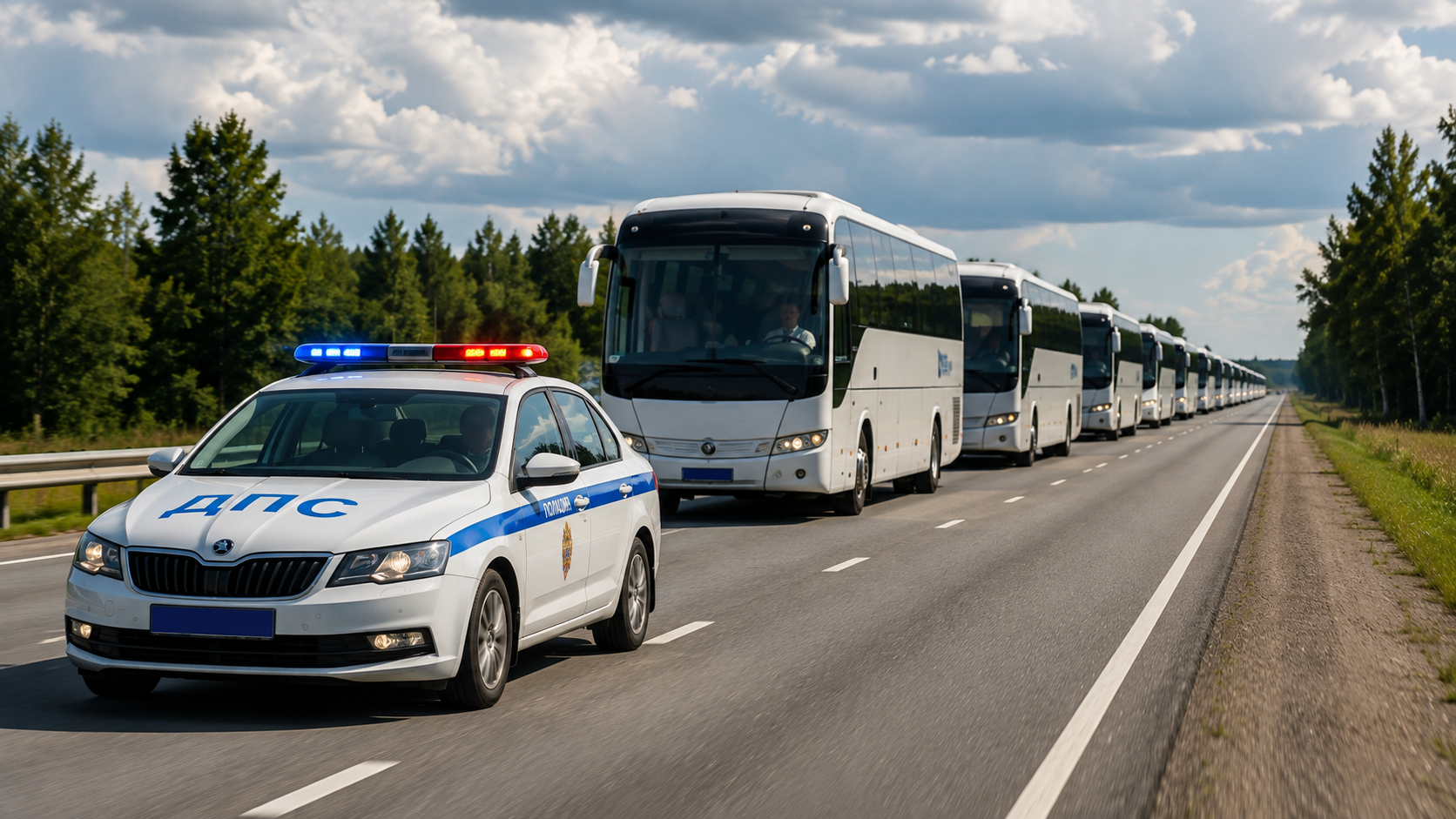 Документы для сопровождения колонны автомобилями ГИБДД: когда нужен эскорт и как его оформить